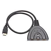 3 a 1 HDMI Switcher con el Cable HDMI para PS3/Xbox360/PC