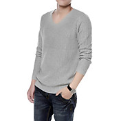 Men's V Neck Ribbed Sweater Pullover (More Colors)