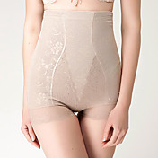 Chinlon com rendas laterais Briefs Shaper cintura alta