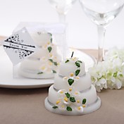 Calla Lily Theme Scented Wedding Cake Candle Favors(set of 4)