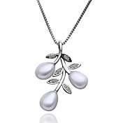Wunderschöne Cuprum mit Zirkonia / Pearl Damen: Halsketten