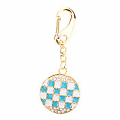 Rodada Metal Grid material USB Stick 8G (azul)
