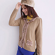 Women's Cardigan with Beaded Closing