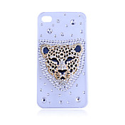 Циркон Leopard Pattern Жесткий чехол для iPhone 4/4S