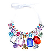 Fashion Alloy With Acrylic Women's Necklace