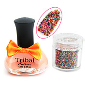 UV Color Caviar Builder and Top Coat Gel Nail Polish No.1-5(12ml,Assorted Colors)