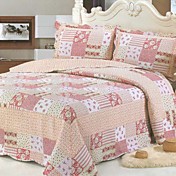 3pcs Gnade Plaid gewaschener Baumwolle Decke gesetzt