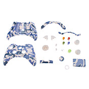 Ersatz-Controller Hülle für XBOX 360 (Blau und Weiß Camouflage)