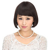 Capless 100% Human Hair Black Short Hair Wig