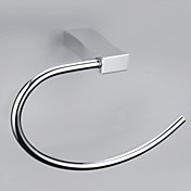 Moderne stil Chrome Finish Zinc Alloy Veggmontert håndkle ringer (buet form)