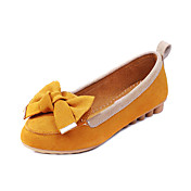 Leather Flat Heel Loafers & Slip-ons With Bowknot Honeymoon Shoes (More Colors)