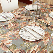 Set Of 4 Multi-color Print Polyester Floral Placemats