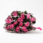 Dejlige Satin / Ribbon Wedding Brude Bouquet