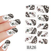 3PCS Mixed-style 3D Metal Nail Art Stickers NYC Series No.6 Cartoon