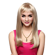 Mono Top High Quality Synthetic Long Straight Blonde Hair Wigs
