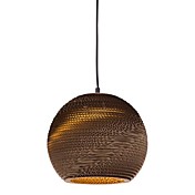 25W Rustieke hanglamp met Globe Paper Shade