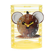 5" Lovely Bear Style Pencil Vase Analog Alarm Clock (1xButton Battery)
