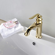 Antique Style Ti-PVD Finish Single Handle Centerset Bathroom Sink Faucet