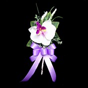 Nice-Satin / bomuld Free-formular Boutonniere