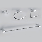 Contemporary Style Chrome Finish Zinc Alloy Wall Mounted Bathroom Accessory Sets
