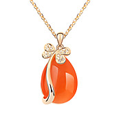 Stylish Alloy With Imitation Opal Women's Necklace (More Colors)