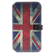 Retro Style The Union Jack Pattern Leather Case with Stand and Card Slot for Samsung Galaxy Note2 N7100