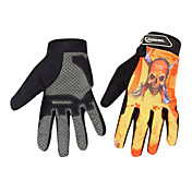 ROSWHEEL Popular Anti-skidding Full Finger Cycling Gloves(Yellow)42533