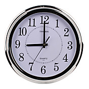 Clásico plástico redondo analógico de cuarzo reloj de pared