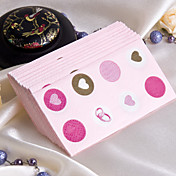 Pink Heart Design Guest Towels (Set of 12 Packs)