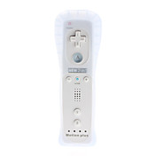 2-in-1 Wii/Wii U MotionPlus Wireless Remote Controller with Protective Silicon Case (White)