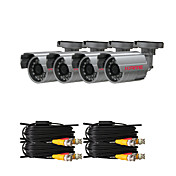 CCTV Camera Kit con Four 420TVL Sony CCD