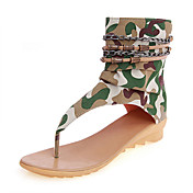 Fabric Low Heel Sandals With Chain Party / Evening Shoes (More Colors)