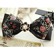 Vrouwen Garden Style Little Flower Fabric Bow Hair Clip