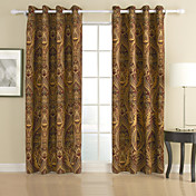(To paneler) tradisjonelle bomull chenille / rayon energisparing gardiner