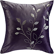 O roxo deixa Bordados fronha decorativa
