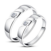 Unikke 925 Sterling Sølv Cubic Zirconia par Ringe
