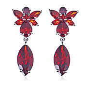 Platinum Plated Cubic Zirconia Chandeliar Earrings(More Colors)