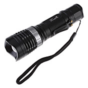 UltraFire Fokus Einstellbare Zoom 5-Mode Cree XM-L T6 LED-Taschenlampe (1000LM, 1x18650, 3xAAA)