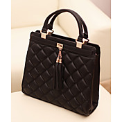 Women's Fashion Novelty Tassels Check Hobo