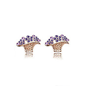 Fabulous Alloy Tree Cut Nagel van het Kristal Oorring van de (meer kleuren)