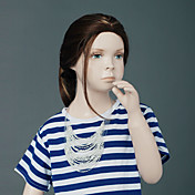 Capless High Quality Synthetic Silky Straight Auburn Children's Hair