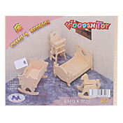 Child's Bedroom DIY Wooden 3D Puzzle Jigsaw (Model:G-P010)