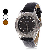Unisex PU analogico orologio da polso al quarzo (colori assortiti)