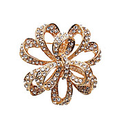 Chic Alloy With Rhinestones Brooch