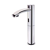Chrome Deck Stile moderno finitura in ottone montato sensore Lavandino del bagno rubinetti (High)