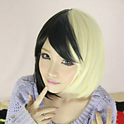 parrucca lolita ispirato bianco e nero punk misto 45 centimetri colore