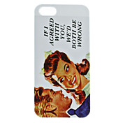 Man and Woman Pattern Hard Case for iPhone 5