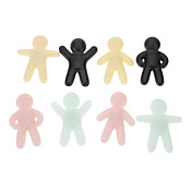 Забавный парень образного магнита холодильника (Random Color, 4-Pack)