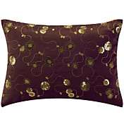 Conjunto de 2 paetês bordados fronha decorativa Red