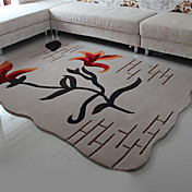 6.5 "Diseño floral acrílico Bonded Rug